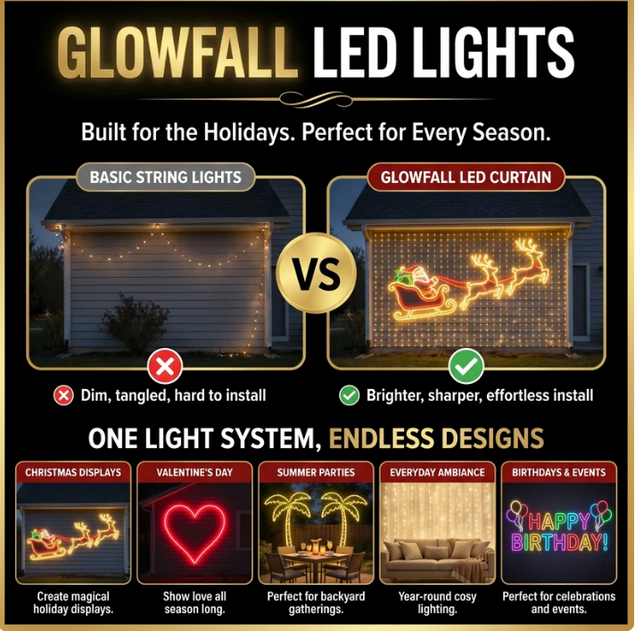 VillageGlow LED Light Curtain